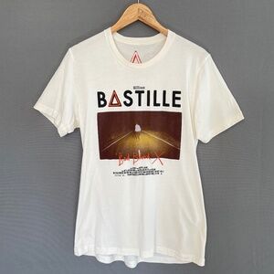 BASTILLE Bad Blood X Album Cover White Short Sleeve Tee Unisex Size Large